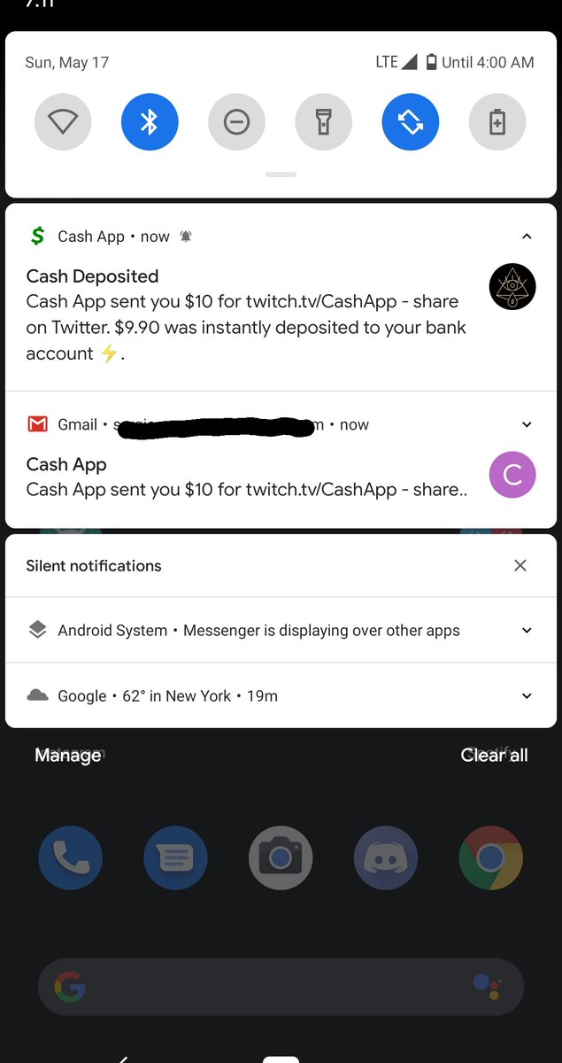 ElSergio217's tweet photo. Yo I really got $10 from @CashApp !
That's lunch for tomorrow!!! https://t.co/Ytp9V1kT25