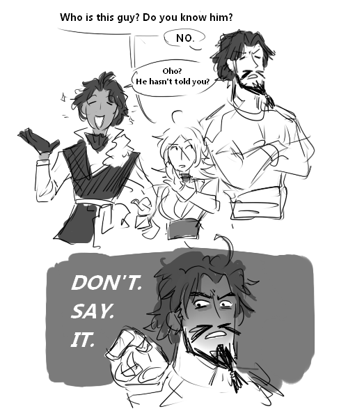 that's totally what "BF" stands for.
i drew this around the time of Bart's release?? and still representative of how i see the pirates. blackbeard just being so done with him is the best.. hbd bart