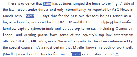 It's interesting you don't outright accuse Mueller and the entire IC who worked with Sater of either looking other way on having a Russian asset work w/ them nearly two decades, or flat out call them dumb because apparently only you(and a few other Einsteins) realized it. ?? LOL.