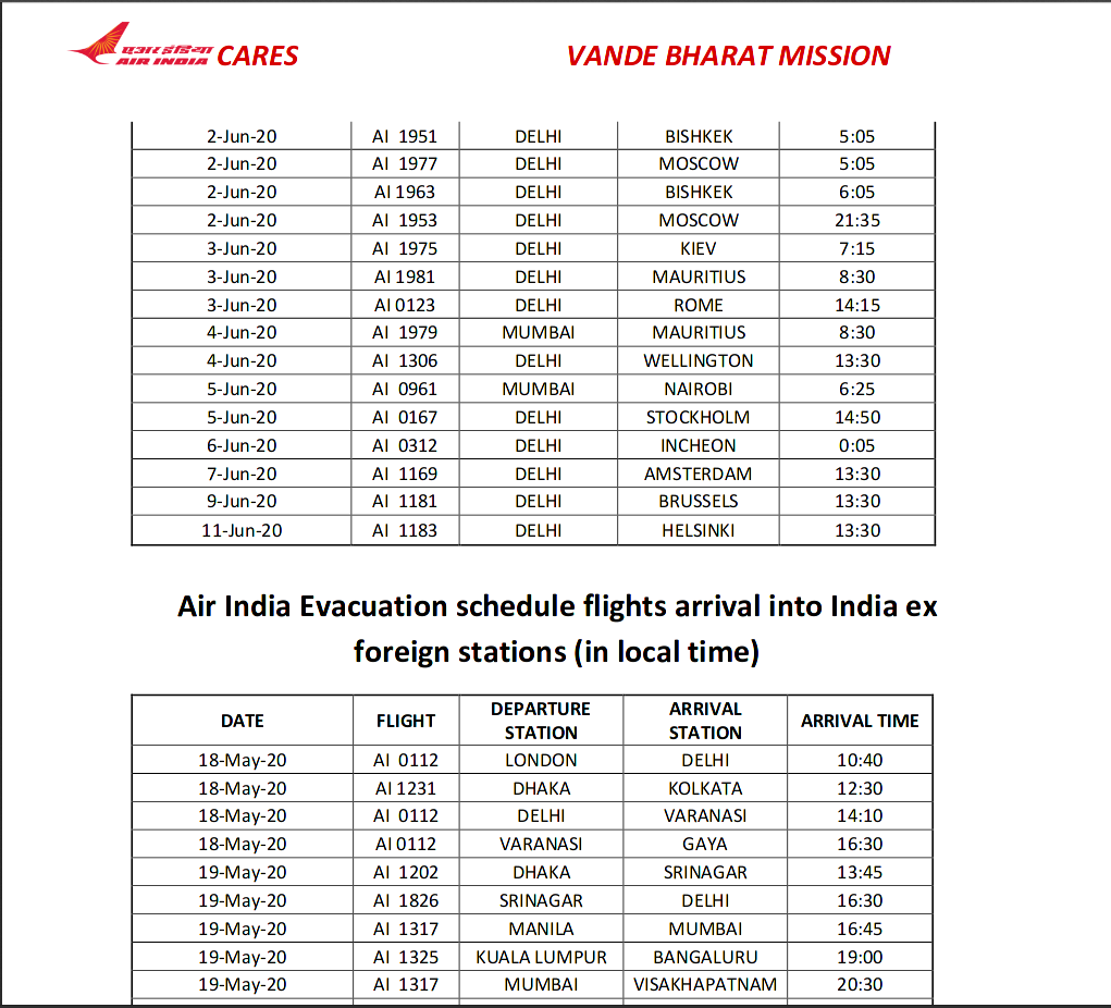 IndiainROK's tweet photo. Happy to announce the #VandeBharatMission flights from Delhi to Incheon on June 6 and Incheon to Delhi on June 7. All Indian nationals are requested to await further instructions. @MEAIndia  @ambsripriya https://t.co/t1EHsNn901