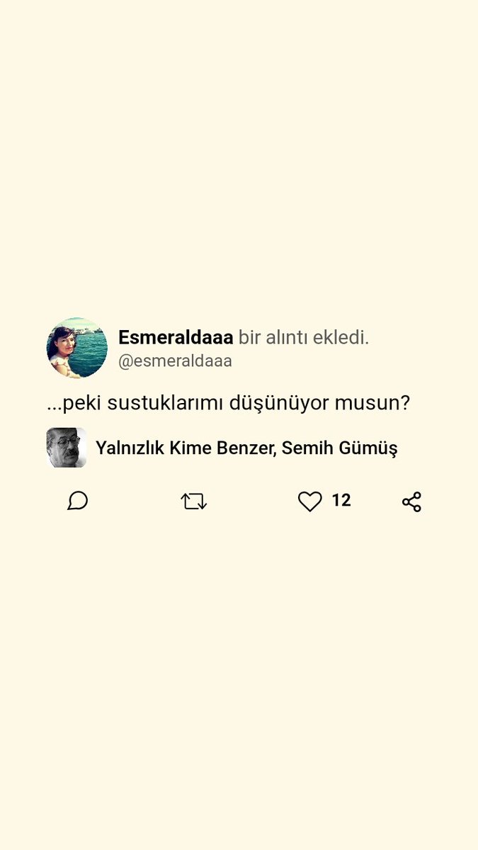 Bu ara farklı yazarlarla tanışıyorum..Başta aşk romanı gibi gorünse de içsel bir yolculuk.Yalnızlığın tarifleriyle bezenmiş, bunu yaparken de yazar onlarca yazarın dünyasına deginmiş ve farklı bir kurguyla aktarmış.Yazarın kültür  birikimi takdire şayan.
#semihgümüş