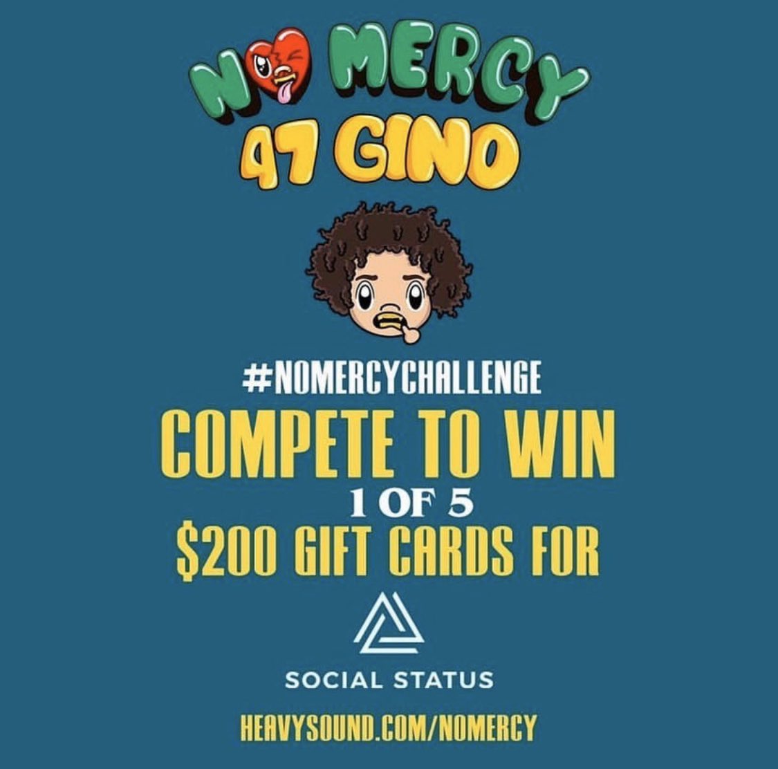 GeorgeWillisJr's tweet photo. #47Gino<->N💔 MERCY
💥#HIPHOP Phenomenon💥
🔊#HeavySoundLabs🔊
🔥Explosive New Artist🔥
IG: @official47gino
YouTub: @47Gino - #NoMercy
Twitter: @official47gino
#Spotify, #AppleMusic
#WillisMusicGroup
#JasonGeter #RapMusic
#ConnectingTheDots
#GeorgeWillisJr #NoMercyChallenge https://t.co/SyMPS0bDsU