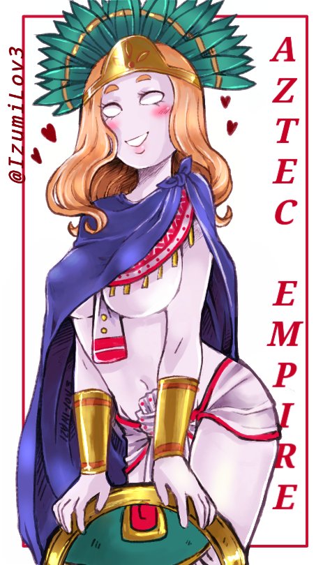 IzumiLov3's tweet photo. AZTEC EMPIRE @Tortadetamal123  versión! .... xD espero le guste.... hice otro dibujo de ella  pero al rato lo subo. #countryhumans #countryhumansimperioazteca
#fanart https://t.co/sFb22H920a