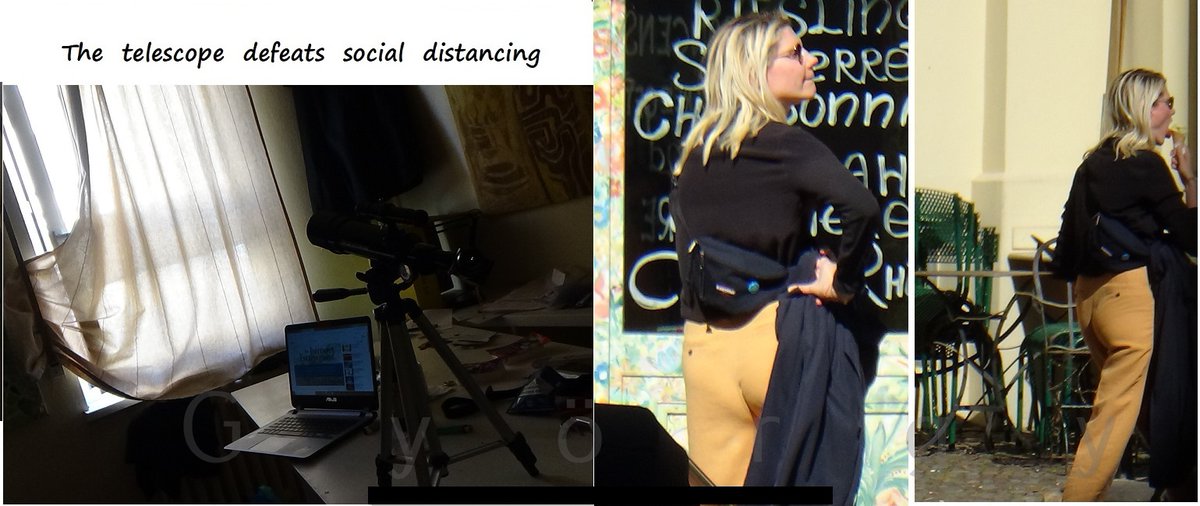 The telescope defeats social distancing