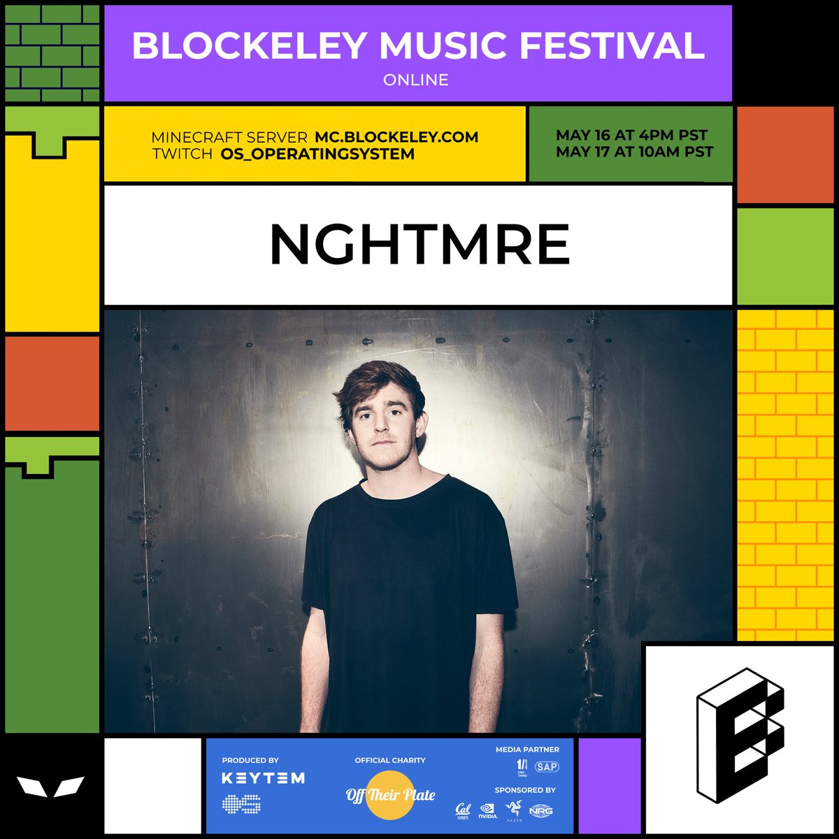 @NGHTMRE IS ABOUT TO POP TF OFF AT BLOCKELEY MUSIC FESTIVAL! MINECRAFT IP: MC.BLOCKELEY.COM LIVESTREAM: twitch.tv/os_operatingsy…