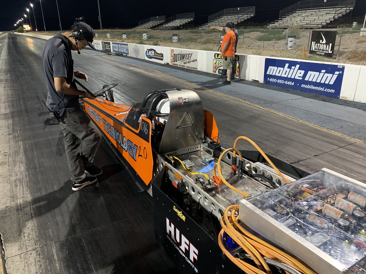 Steve Huff (@stevehuffracing) on Twitter photo Great photo from the world record run at <a href="/TucsonDragway/">Tucson Dragway</a> credit to CycleDrag.com World’s FIRST and ONLY electric car to go over 200mph in the 1/4mile. Beating our legend <a href="/dongarlitz/">Don Garlitz</a> #BigDaddy <a href="/TopEVRacing/">Top EV Racing</a> @EVRacers <a href="/ECarsReport/">Electric Cars Report</a> #dragracing <a href="/NHRA/">NHRA</a> #HuffMotorsports Great photo from the world record run at <a href="/TucsonDragway/">Tucson Dragway</a> credit to CycleDrag.com World’s FIRST and ONLY electric car to go over 200mph in the 1/4mile. Beating our legend <a href="/dongarlitz/">Don Garlitz</a> #BigDaddy <a href="/TopEVRacing/">Top EV Racing</a> @EVRacers <a href="/ECarsReport/">Electric Cars Report</a> #dragracing <a href="/NHRA/">NHRA</a> #HuffMotorsports