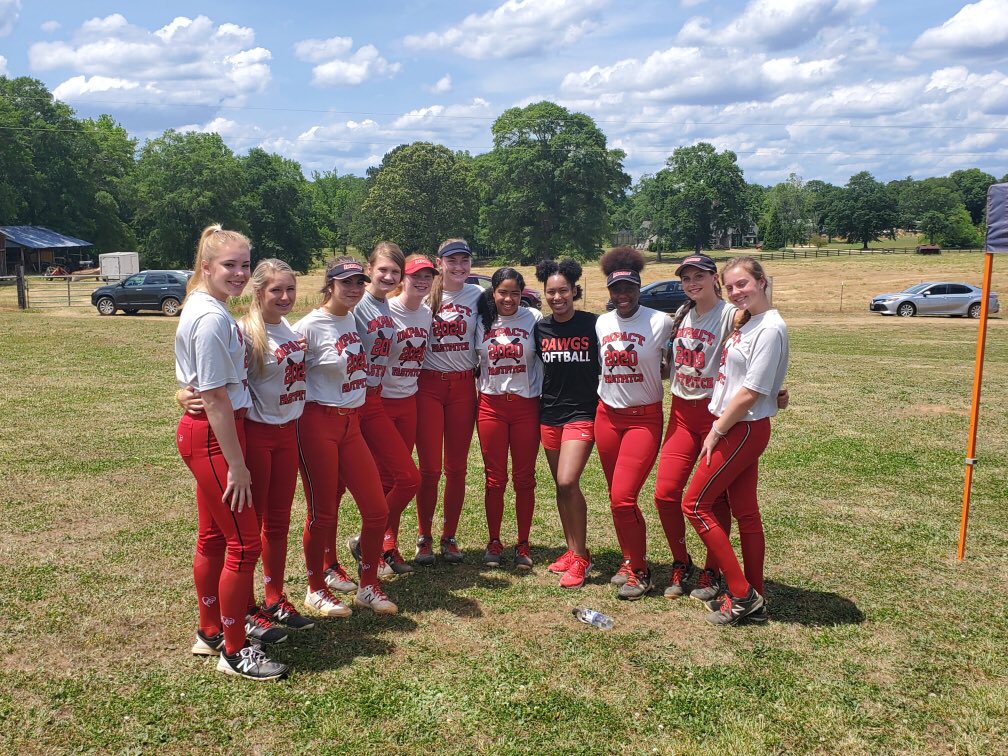 Great weekend getting these girls together again for some softball!  A special thank you to UGA All-SEC outfielder, @Ciaraaaa_4 , for coming to talk to our girls about being a college athlete.  It’s great to be back ❤️ #impactfamily