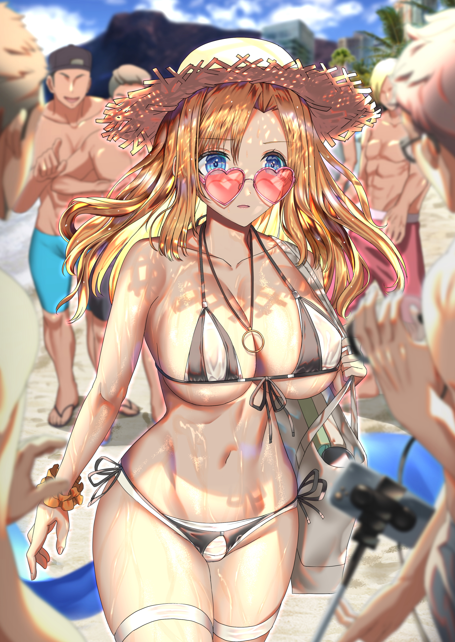 ゑるくん Fanbox始めました Skeb 海辺で男にジロジロ見られる佐倉綾華さん T Co U4pdahpiq5 Twitter