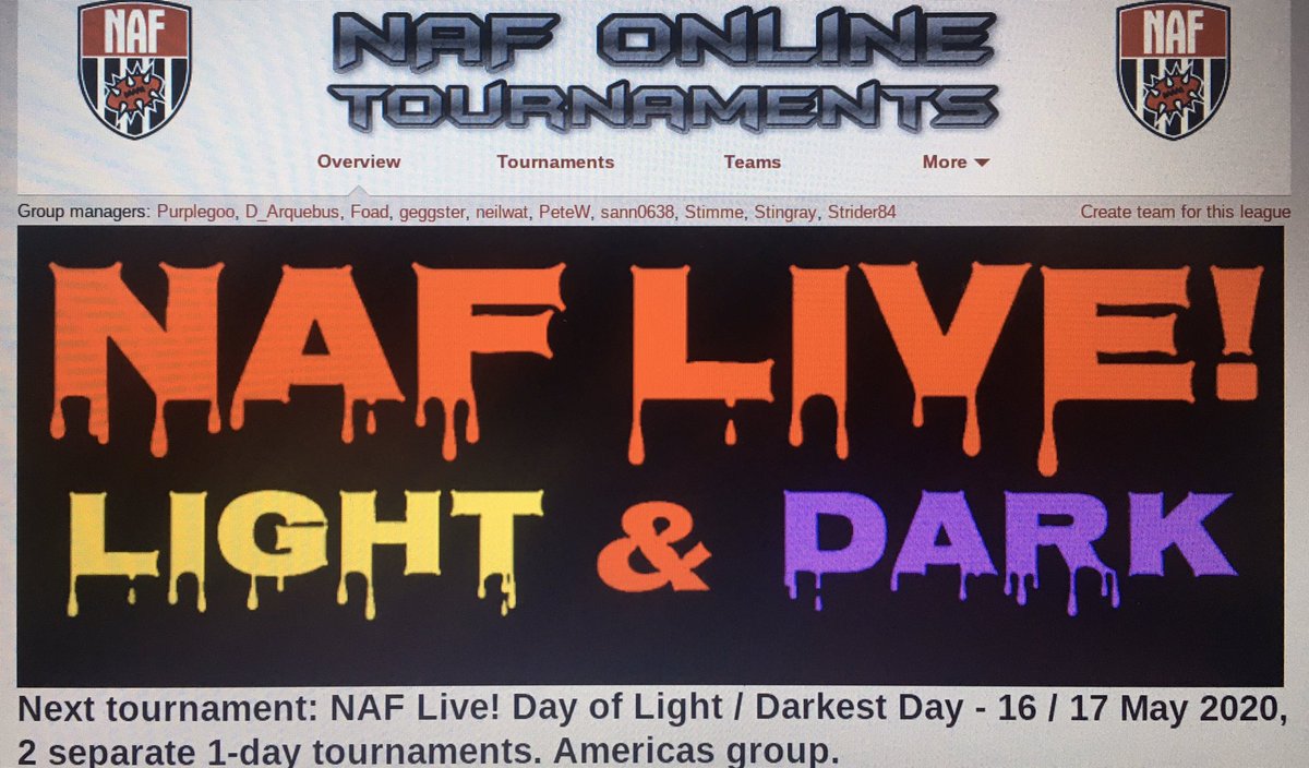 Went 2/0/2 day 1 with Lizards &amp; 2/0/2 with Orcs day 2. 8game <a href="/OfficialNAF/">The NAF</a> Live! Long weekend. Light&amp;Dark was a blast! Thanks <a href="/FUMBBL/">FUMBBL</a> for hosting again🍻<a href="/NafCanada/">Naf Canada</a> <a href="/FUMBBLpodcast/">FUMBBL Podcast</a> #bloodbowl coaches from Spain are good!