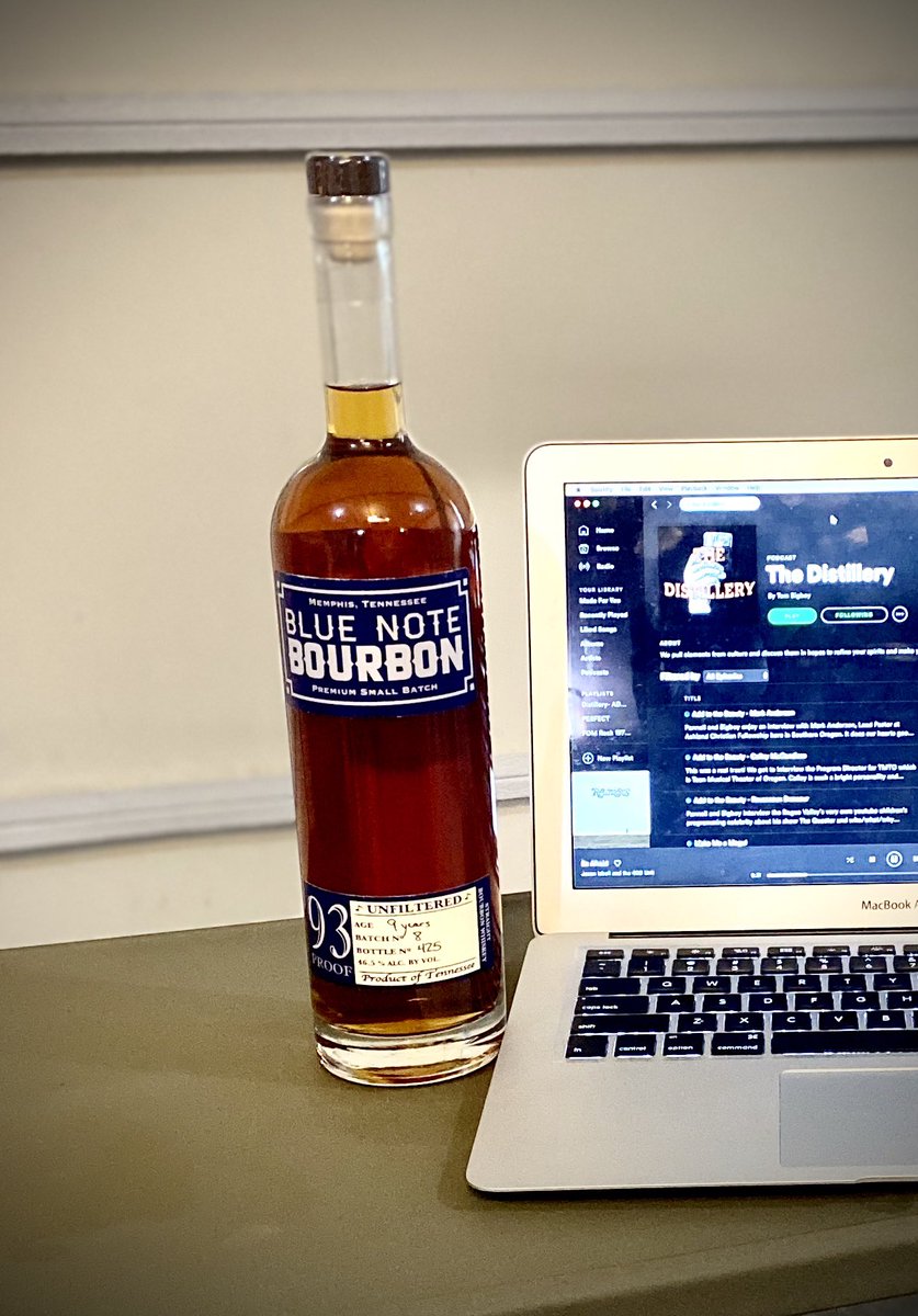 pannizle's tweet photo. Tonight’s episode being recorded of The Distillery podcast is so excited to feature Memphis’s own #bluenotebourbon! 🥃 We cannot wait! https://t.co/oMhcDcxuO2