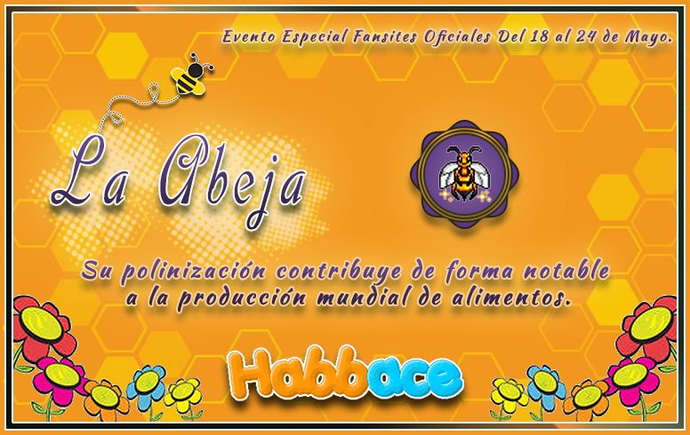 Habbace's tweet photo. Te mostramos oficialmente la placa que podrás obtener en nuestro evento especial Semana de las Abejas en @ESHabbo  🐝"La abeja"🐝 del 18 al 24 de Mayo.
🍯Te esperamos a partir de las 20 hrs hpe🍯
¡Cuentanos si te gusta!

#Habbo #PlayApartTogether https://t.co/HXSGsD9dmK