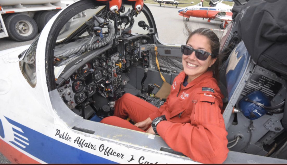 wick_22's tweet photo. Grew up 2 hours from the #CFsnowbirds near Moose Jaw. We used to hear them fly all the time. 💔to hear about the loss of Capt. Jennifer Casey. Love the @RCAF_ARC and my role as Hon. Col. Of the 401 Fighter Squadron. These pilots are so brave. Thinking of them all. 🇨🇦 https://t.co/RTiPKEhJ3I
