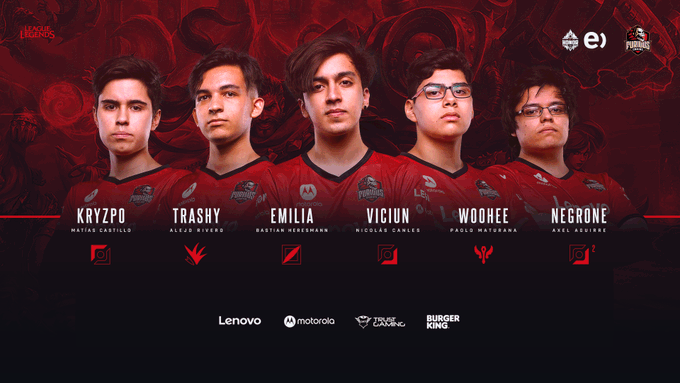 MartrixeEsports's tweet photo. ¡🇦🇷@FuriousGamingLA anuncia su roster para la @LVPchileLol!
🇨🇱@kryzpo11 (Top)
🇦🇷@Trashylol (Jungla)
🇨🇱@Emiliarwr (Mid)
🇨🇱@Viciun (ADC)
🇨🇱@Woohee_lol (Soporte)
🇨🇱#Negrone (Suplente)
🇨🇱@lHertzz (Coach)
🇨🇱#Misery (Coach asistente) https://t.co/i6T7HbUckm