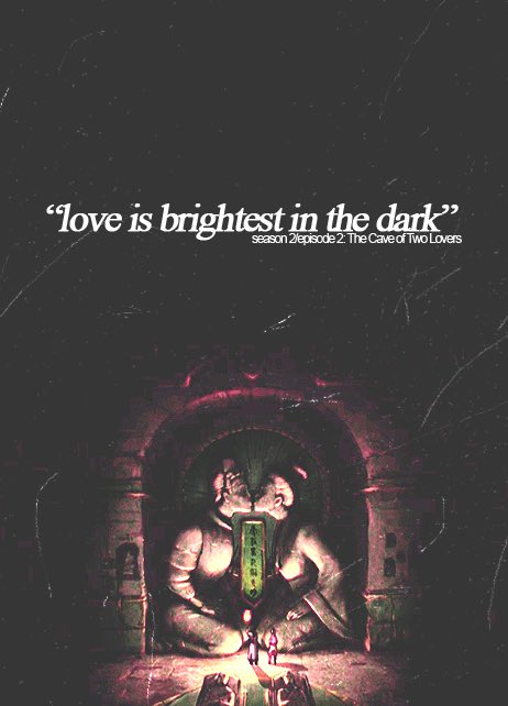 iamGAgape's tweet photo. "Love is brightest in the dark." —

AtLA: Book 2 Earth. Episode 02 
'The Cave of Two Lovers' https://t.co/L1NksWgPfs