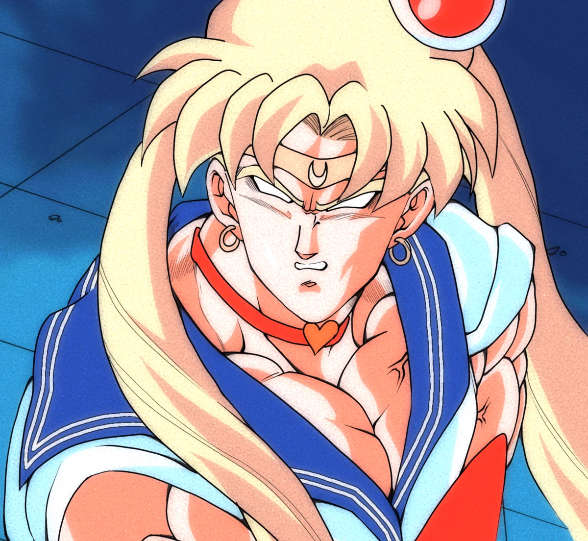 女の子描くの苦手だけど描いた結果⇒もはやセーラームーンではなくドラゴンボールｗｗｗ