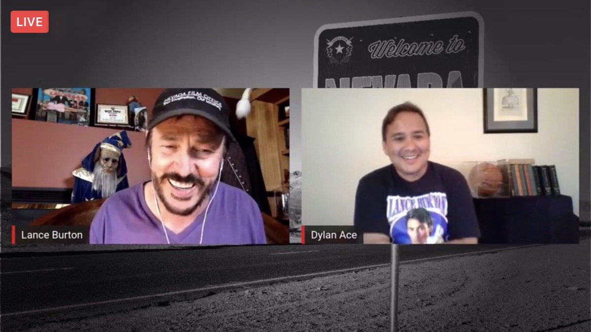 Had fun being magic legend <a href="/LanceBurtonMM/">Lance Burton</a> surprise guest tonight on his livestream event of Lance Burton On the Road!
On the Road was the tv special Lance featured me on as his guest artist, giving me my big break in 1999! And yes I’m rockin my Lance Burton shirt from 1994.