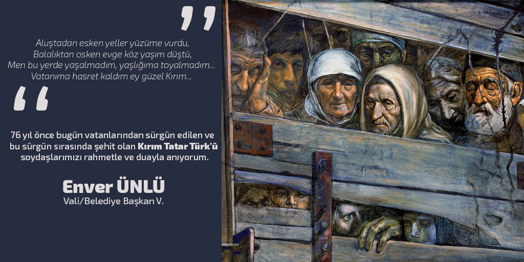 valiunlu's tweet photo. Men bu yerde yaşalmadım, yaşlığıma toyalmadım... 
Vatanıma hasret kaldım ey güzel #Kırım... 

#KırımSürgünü'nün 76. yılında hayatını kaybeden Kırımlı soydaşlarımızı rahmet ve dua ile anıyorum. #18Mayıs1944 https://t.co/nErHkwcDIr