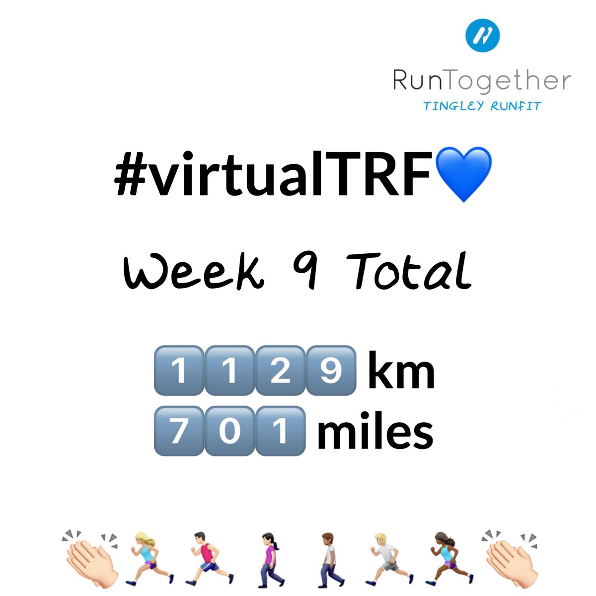 TingleyRunFIT's tweet photo. ✨STUPENDOUS!✨
If you managed a walk to the post box or a half marathon this week, well done you 👏🏻
#virtualTRF #runtogether #virtualtraining #BetterTogether https://t.co/jVRwPa38ZR