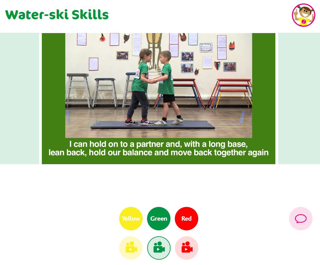 real_PE_'s tweet photo. Have you tried our Water-Ski Skills in our #realPEathome Seaside theme? Start on the Yellow challenge and move to the Green and Red challenges when you're ready. Each stage has a video to help you and Jasmine is there with extra tips. Have fun! #homelearning https://t.co/C5qpLPXaRi