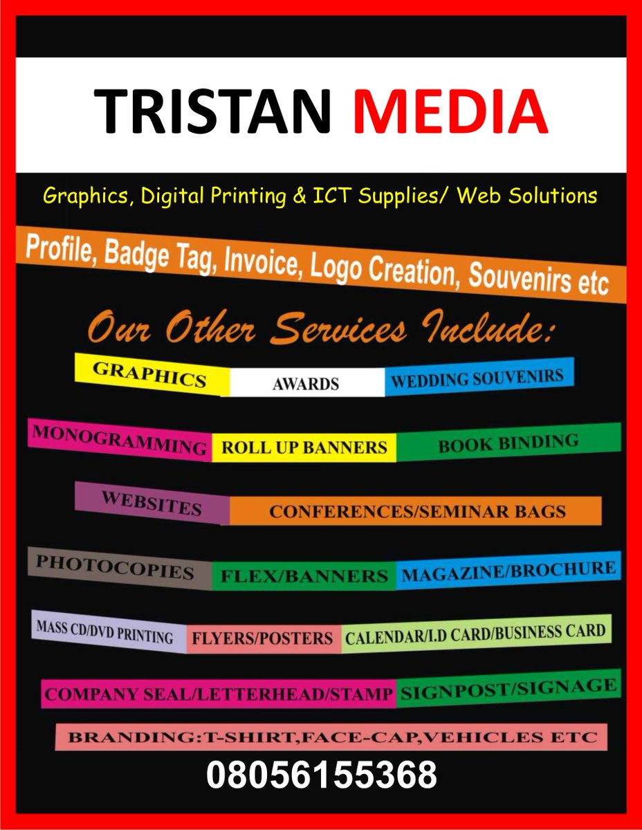 StanGodChild's tweet photo. This is wishing you a pleasant week ahead from Tristan Media
#TristanMedia #Prints #wecare https://t.co/LhSOcZUmTw