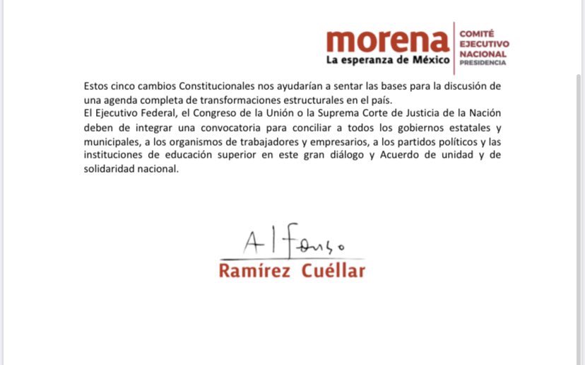 MgOpinion's tweet photo. Alfonso Ramírez Cuéllar, presidente de Morena, presentó un paquete de reformas, donde se propone dar facultades al INEGI para ingresar a los domicilios y corroborar la información relacionada a la riqueza del mismo.

Esto con el fin de notificar al SAT acerca de los ingresos. https://t.co/ysBfdlw2bq