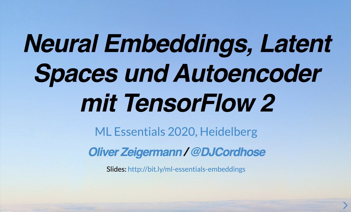 vykthur's tweet photo. One of the best public use of the anomagram prototype https://t.co/04COLXHWQy I've seen. This talk by @DJCordhose on neural embeddings includes an early exercise for the audience to train an autoencoder live in their browser.
@cloudera @FastForwardLabs #MadeWithTensorFlowJS https://t.co/IafgtdrV3K