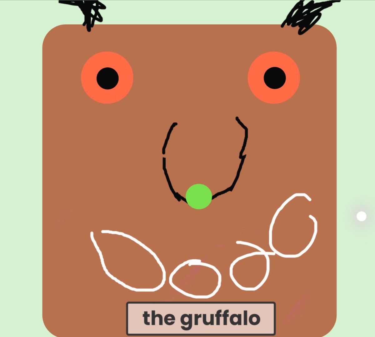 michellebento20's tweet photo. My nature scavenger hunt digi design lesson was stopped due to rain. So I taught the students to create The Gruffalo characters using the shapes feature in Seesaw.  #year1 #seesaw https://t.co/CTQpuPgWNI