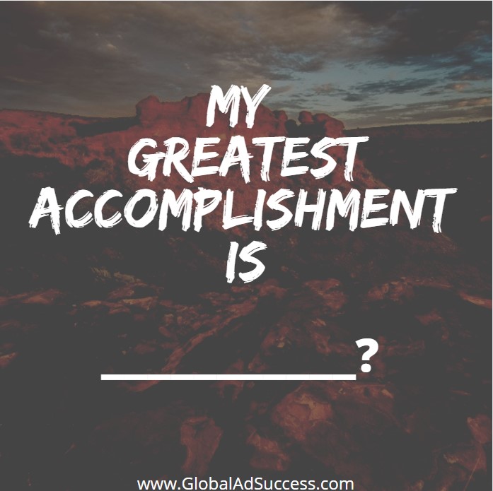 Globalone2one's tweet photo. Tell us what is your greatest accomplishment. https://t.co/W5LIeZsDFy