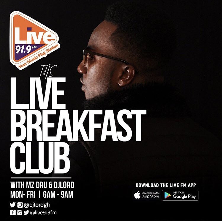 LiveXtra_gh's tweet photo. @MzDru &amp; @DjlordGH  are on the #LBC from now to 9:am 💥💥 https://t.co/BPHsEdLUFH