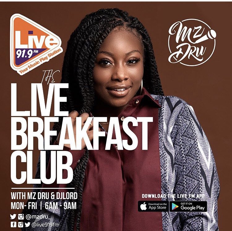 LiveXtra_gh's tweet photo. @MzDru &amp; @DjlordGH  are on the #LBC from now to 9:am 💥💥 https://t.co/BPHsEdLUFH