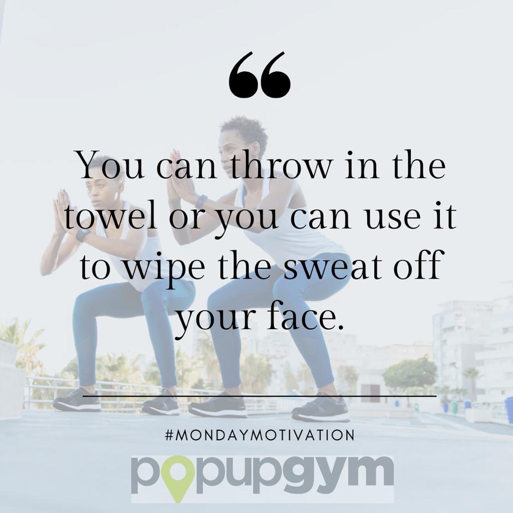 popup_gym's tweet photo. This lifestyle doesn't come easily for everyone, so don't get discouraged when you struggle. Consistency is key. Whatever you do, don’t throw in the towel, keep it by your side to wipe off your sweat.
#TrainAnywhere #TrainAnytime #NoExcuses #MotivationMonday #PopUpGym https://t.co/bBF8sJeXLt