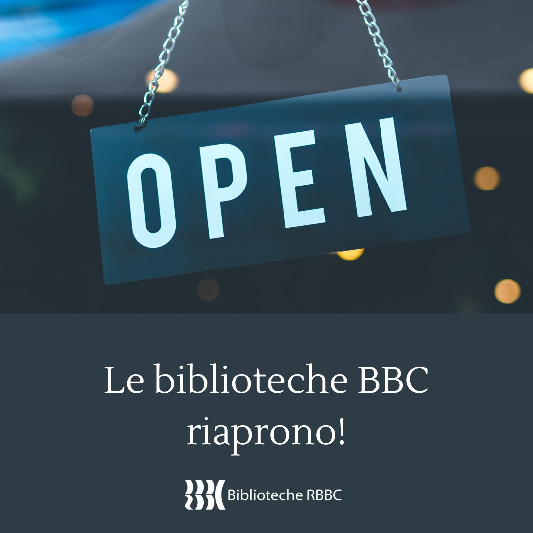 Un passo alla volta, in sicurezza, ma con nel cuore lo slancio di una corsa... le biblioteche riaprono. Non tutte, non subito, con servizi ridimensionati. 
Leggete qui 👇👇👇
bit.ly/RBBCriaperture