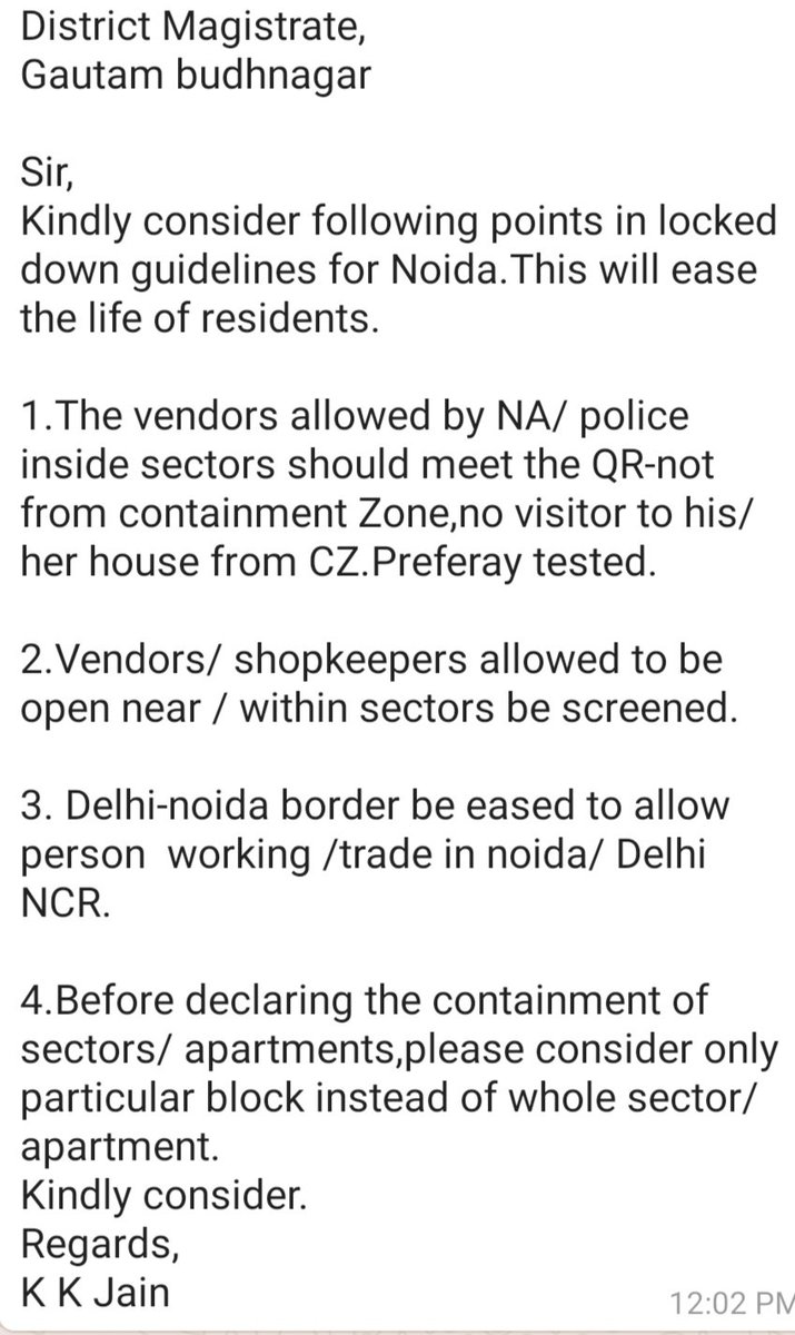<a href="/dmgbnagar/">DM NOIDA Gautam Buddha Nagar</a> kindly consider  points in locked down 4 guidelines which will ease the life of residents of Noida.
<a href="/myogiadityanath/">Yogi Adityanath</a> 
<a href="/ChiefSecyUP/">S.P. Goyal, Chief Secretary, GoUP</a> 
<a href="/MeenakshiSTOI/">Meenakshi Sinha</a> 
<a href="/TyagiTanmayee/">Vitalik.eth</a> 
<a href="/AdtAmbrish/">Ambrish Tripathi</a> 
@LalSing92629842 
<a href="/UdaySinghNoida/">Uday Singh</a>
<a href="/CeoNoida/">CEO, NOIDA Authority</a>
pic.x.com/fo7BLQqDkO
