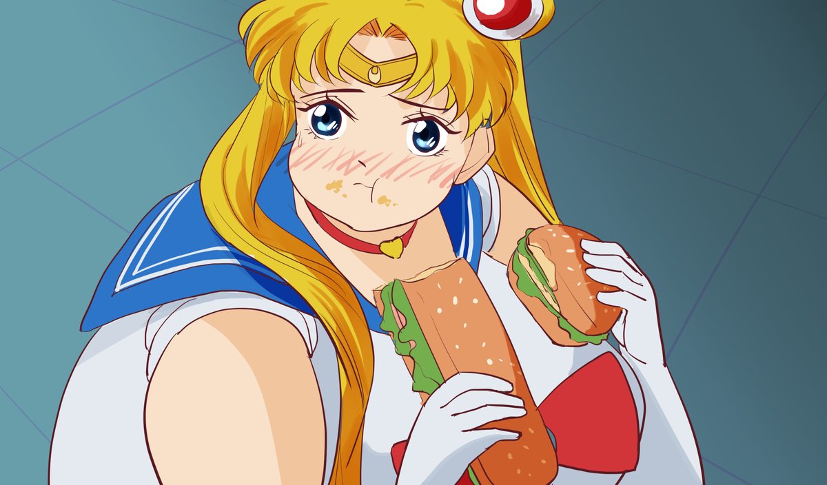 wwwhite1st's tweet photo. #sailormoonredraw
Sailor Moon was found stealing food in the middle of the night. https://t.co/adcM4558ba