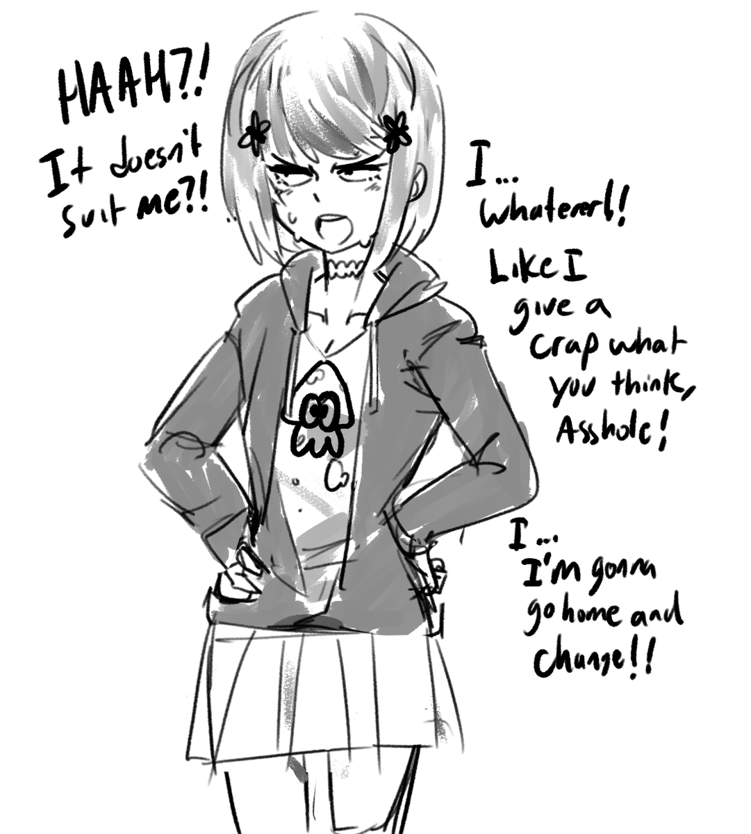 She spent a few months growing it out before making a big change. But it was too much at once. There's no way you can keep a straight face like this!!