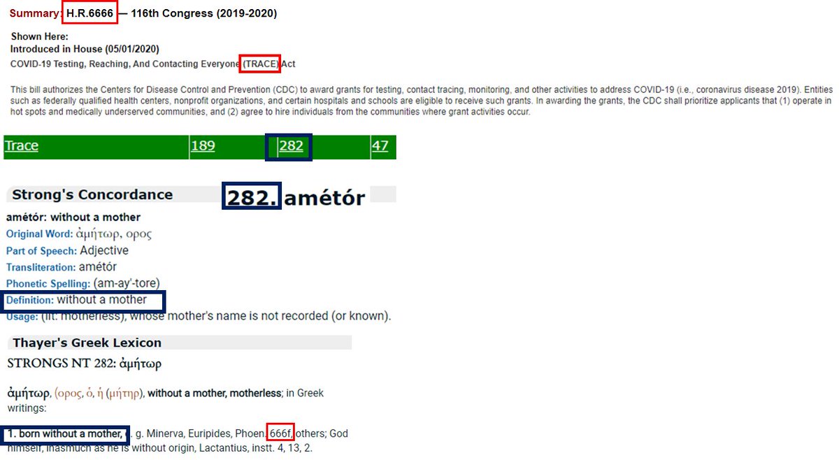 What is the TRACE Act really about?Trace=282=Without a motherWhen the mother signs the birth certificate she essentially is abandoning the child making it a Ward of the State (Police State)HR 6666 (6=F) - 666f. No coincidences https://twitter.com/LovesTheLight/status/1211533116151652353