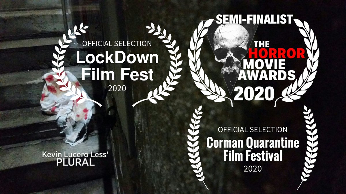 "Plural"
a Kevin Lucero Less film

#BritFlicks + <a href="/Britflicks/">BritFlicks</a> + #LockDownFilmFest + #TheHorrorMovieAwards + <a href="/15SecHorrorFC/">WORKOBEYFILMS+</a> + #cormanchallenge + <a href="/RogerCorman/">Roger Corman</a> 

Official Selection 2020
LockDown Film Festival

<a href="/HaloONEprod/">Halo ONE productions</a> gives L+O+V+E × gratitude! 2U ALL