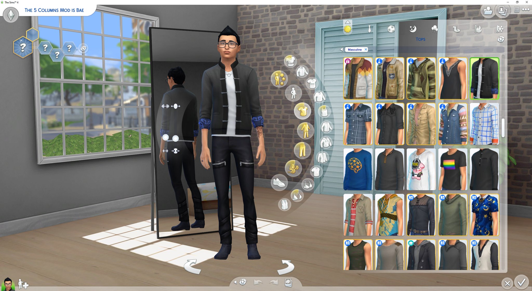 🌬️ LeksiW on Twitch🍃 على X: We all need to take a moment to appreciate  how in Sims4 the 5 Column Mod is Bae. Thank you, Weerbesu💜🤍💜  t.coyBNg9TI83n This is the CAS