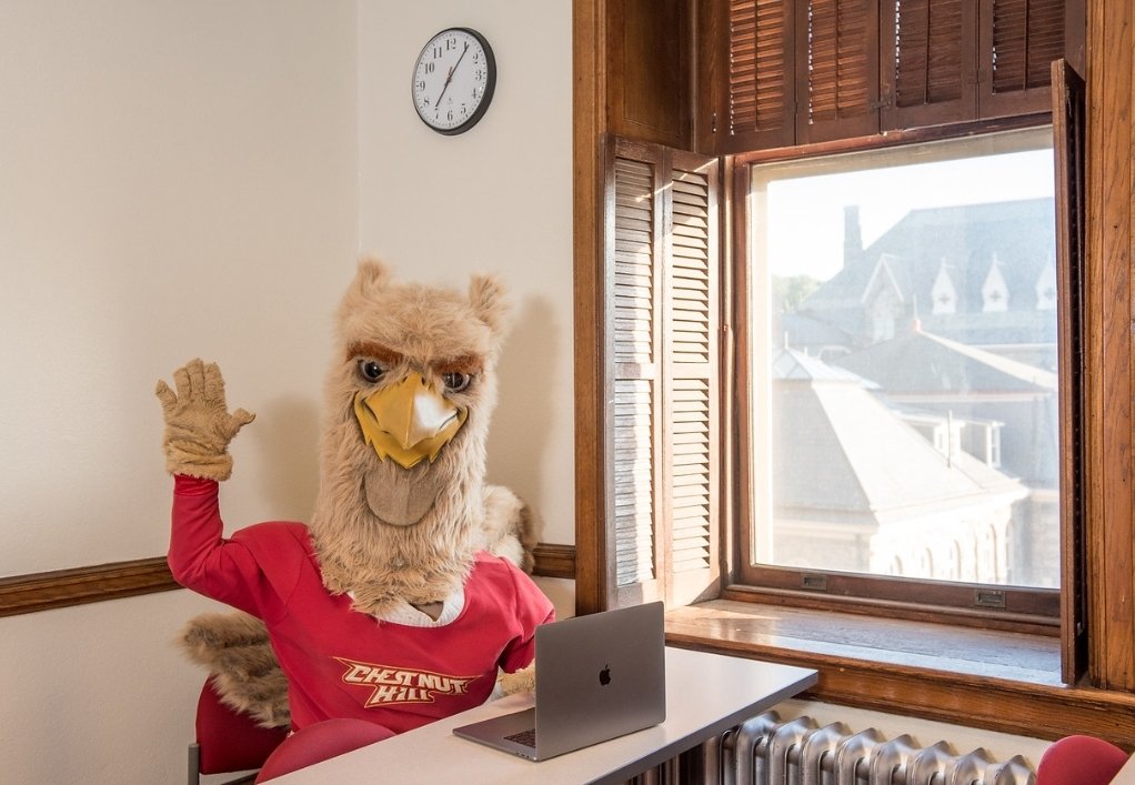 ChestnutHill's tweet photo. Happy #WorkFromHomeDay!
Today kicks off our special Griffin Pride Week! Follow along with us all week long for special activities &amp; events. Share photos of how you're working from home &amp; keeping up your Griffin spirit using #GriffinPrideWeek. Stay safe and stay #GriffinStrong! https://t.co/rQ6ULHQPJL