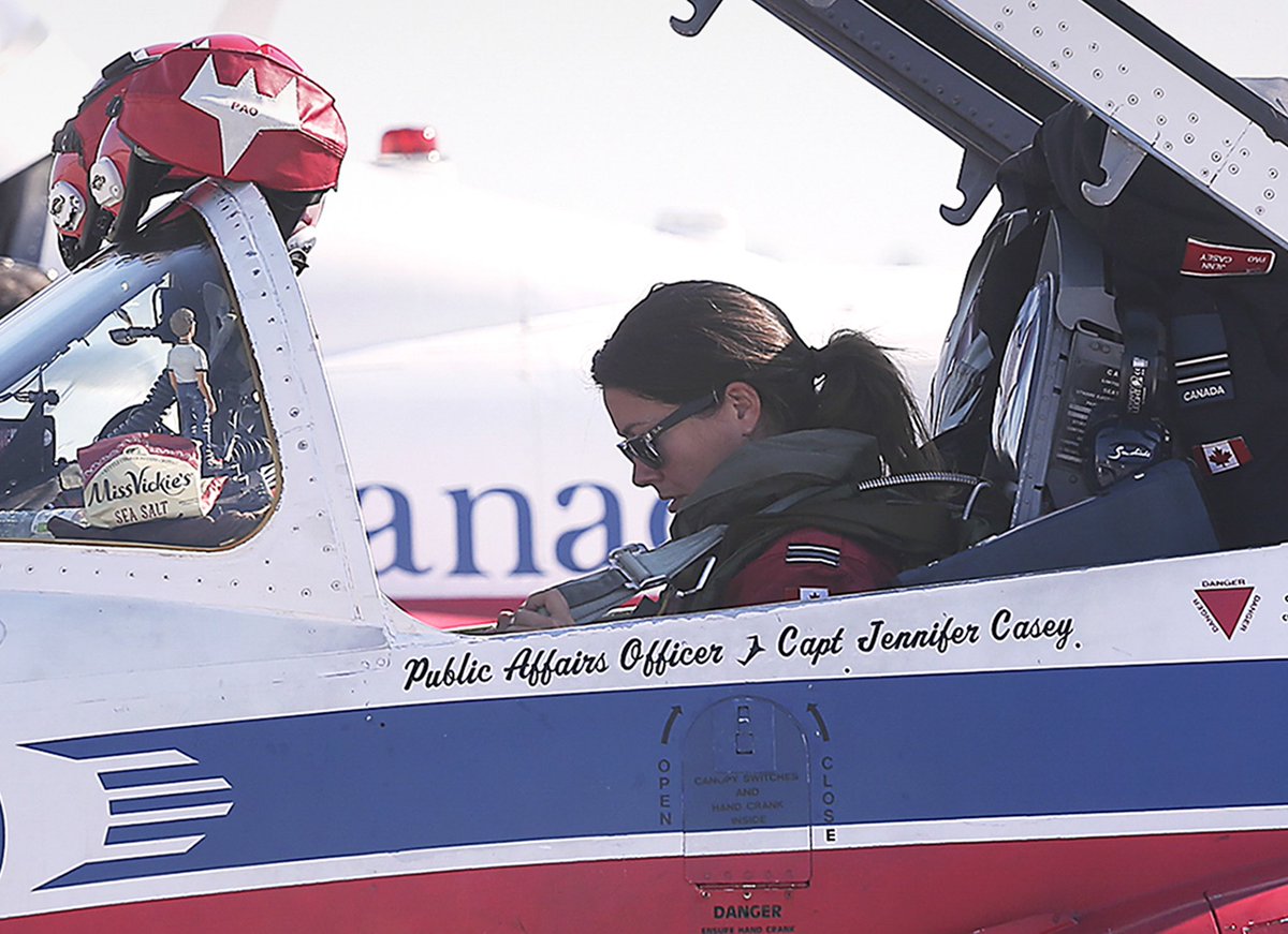Rest In Peace Capt. Jenn Casey. She is pictured here in September, 2019 at the Windsor Airport. <a href="/CFSnowbirds/">CF Snowbirds</a>