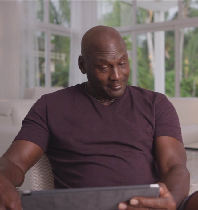 elleceetee's tweet image. I’m going to miss iPad Michael the most. #TheLastDance