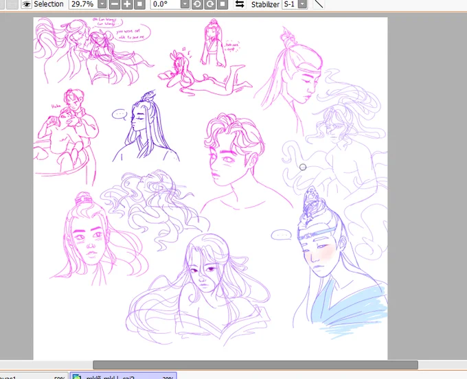 Doodles ( ˘・з・)
When the tines comes and I can fully finish something I'll delete all these messy stuff adnjskdjka 