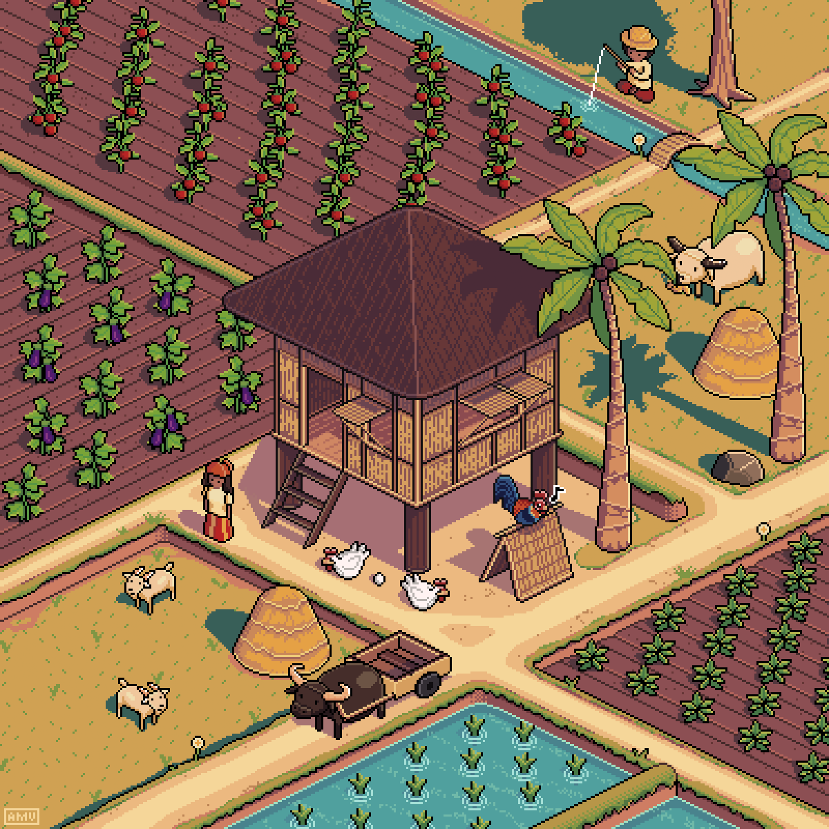 adroitcell's tweet photo. @ArtOfKirin omg there's not a lot of pixel art shares and im kinda reposting older works, but hi im adroitcell and i do isometric (mostly) pixel art!

check out these awesome pixel artists: @heykathee @nalapxl @Minim4listPH @WaterPixelArt @ktwfc @eunickorn_png @artlikesrobots @pizzalexxii https://t.co/uVVRiBCEcJ