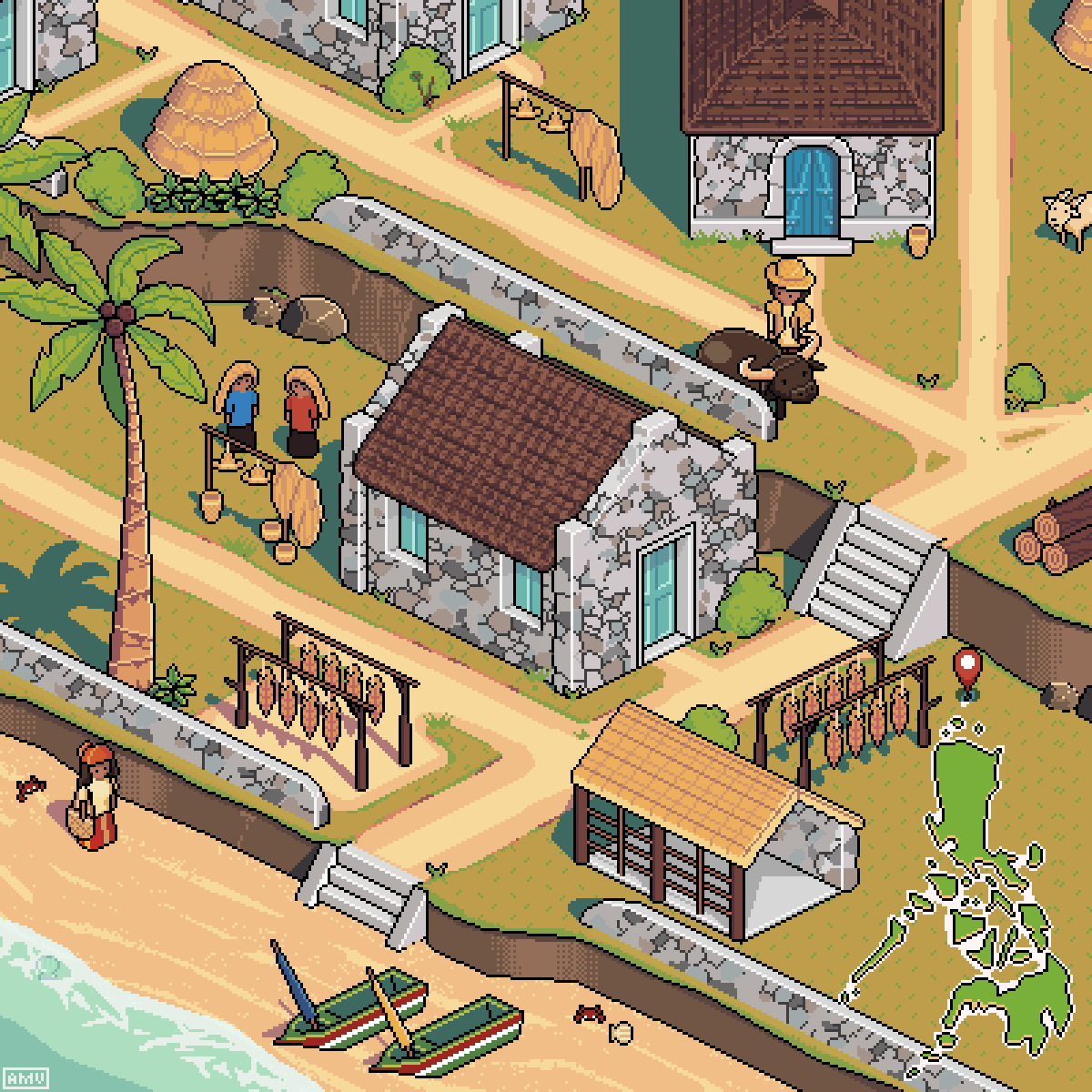 adroitcell's tweet photo. @ArtOfKirin omg there's not a lot of pixel art shares and im kinda reposting older works, but hi im adroitcell and i do isometric (mostly) pixel art!

check out these awesome pixel artists: @heykathee @nalapxl @Minim4listPH @WaterPixelArt @ktwfc @eunickorn_png @artlikesrobots @pizzalexxii https://t.co/uVVRiBCEcJ