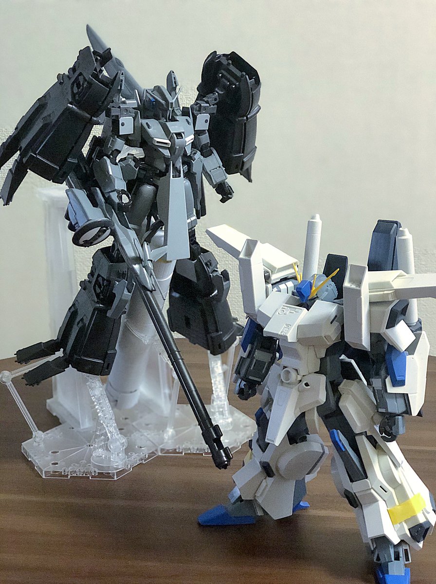 作りかけのFAZZ（MG ver1.0）と サイズ比w #key_bst #msz006c1bst