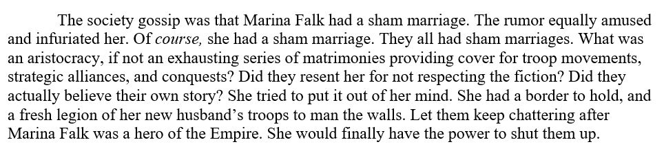 perspective sketch: for a shameless, climbing noble type