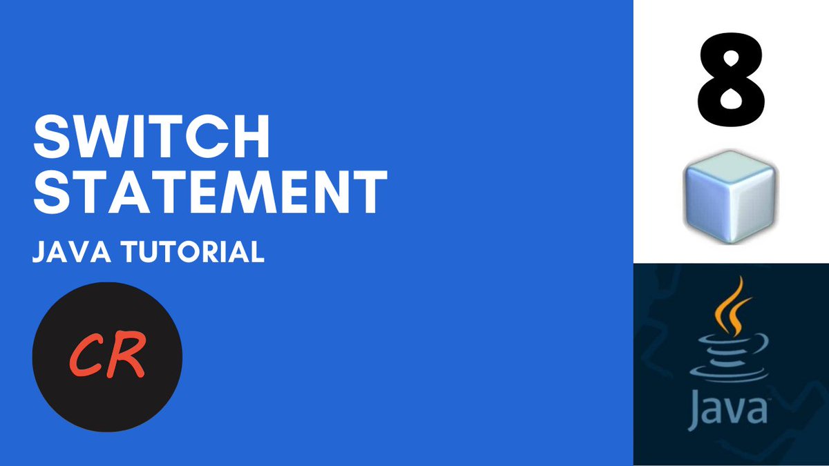 ReamerCode's tweet image. Hello guys!
Java Tutorials Part 8
Java Switch Statement
#java #javatutorial #javatutorialforbeginners #developer #programming 
Watch the Complete Video Here : youtu.be/CEoOdIaW0dE
Code reamer