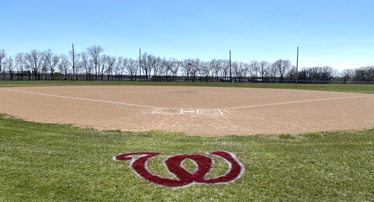 Wellcats logo added to the diamond today.