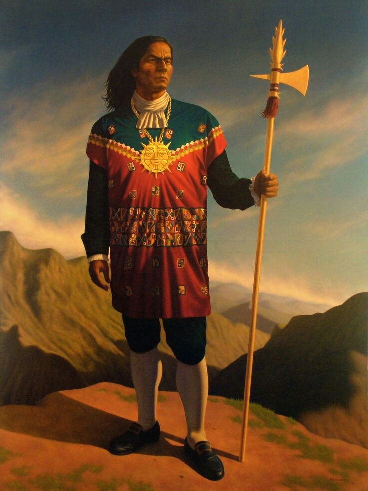 Pintura de Túpac Amaru II feita pelo artista Manuel Andrianzen