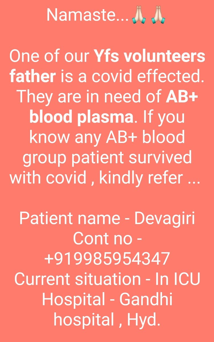 MadamshettySai's tweet image. Will anyone ready to donate and is it possible to solve sir ? 

@BloodDonorsIn @KTRTRS @TelanganaHealth #TelanganaFightsCorona #Hyderabad